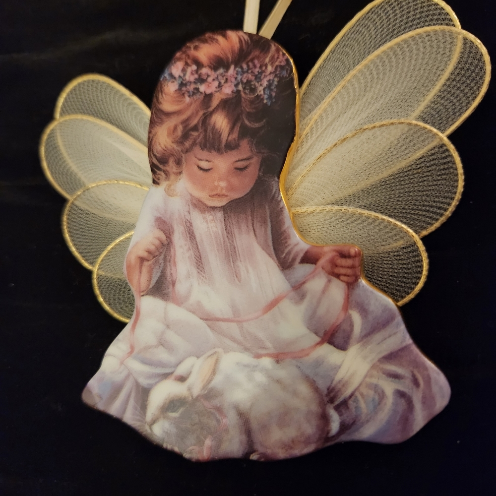 Bradford Exchange Heaven's Little Angels Christmas Ornaments Set of 3 Ornaments - Picture 6 of 11